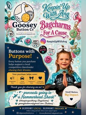 Bagcharms & Buttons for a Cause - Keepin Up With Ang and Goosey Buttons! 📣💓 📣